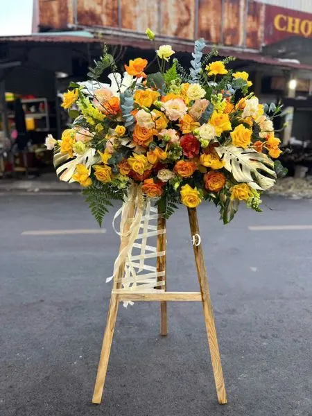  Giá Tranh Hoa Khai Trương Rực Sáng - GT50 