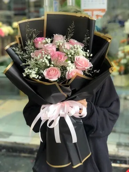 Bó Hoa Hồng Đỏ 10 Hoa - HBD249 - Hoa Sinh Nhật