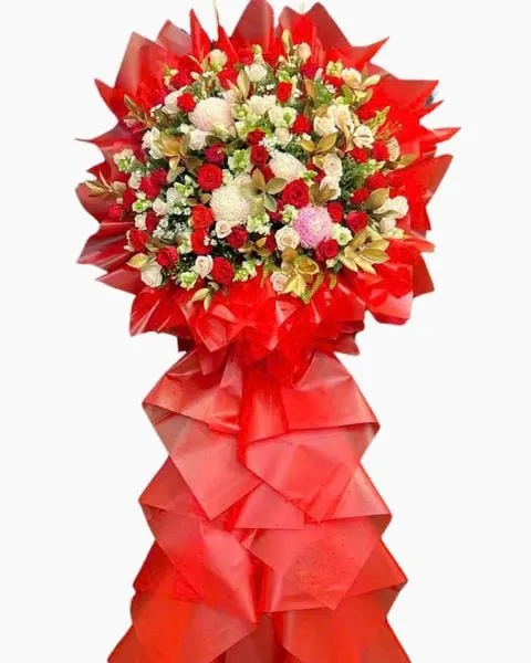 Thriving Prosperity Grand Opening Flower Stand - HCM54