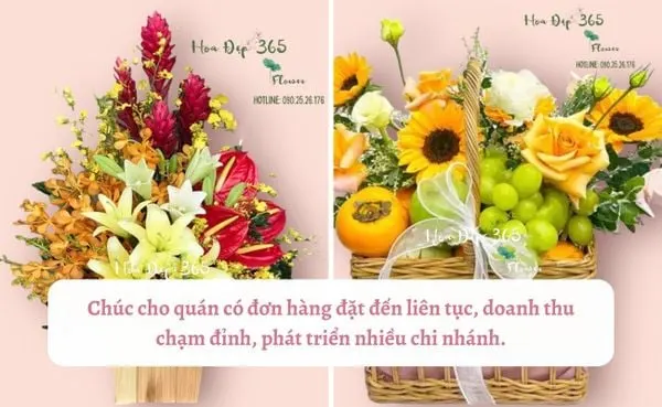 Lời chúc khai trương nhà hàng, quán nhậu hồng phát, khách hàng tấp nập