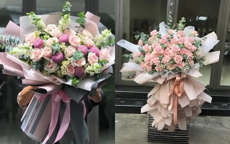 Mẫu bó hoa khổng lồ sang chảnh cực đẹp