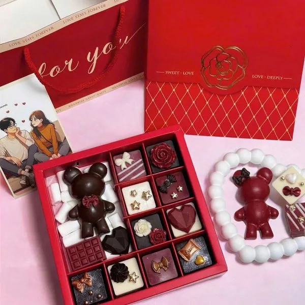 Hộp Chocolate Gấu - HCCL15 - Quà Tặng Tình Yêu