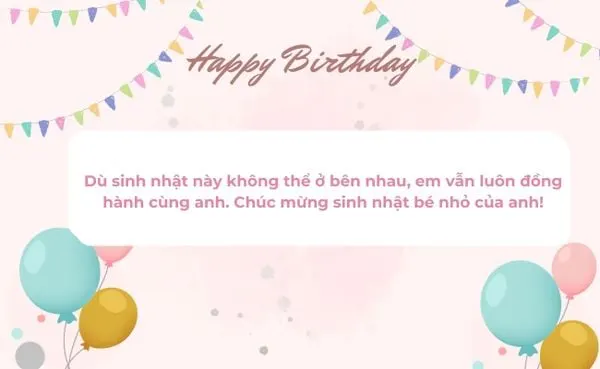 Những lời chúc sinh nhật người yêu ở xa hay nhất