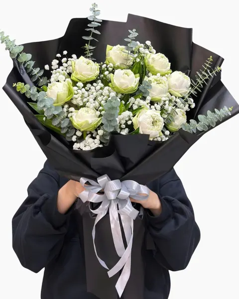  Bó Hoa Sen Xanh  - HBD314 