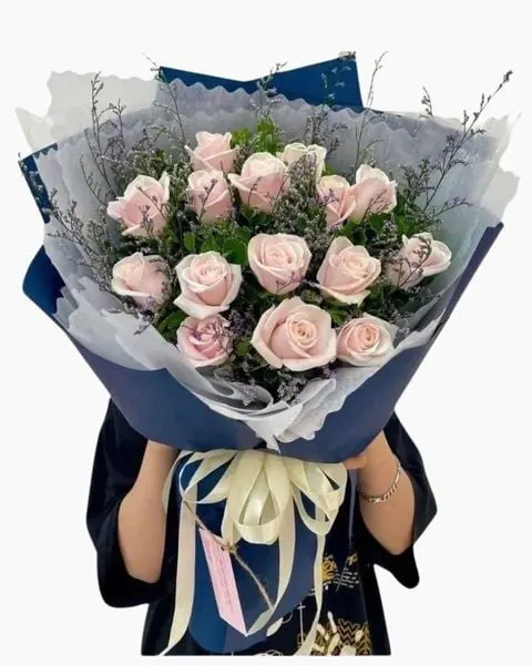  Bó Hoa Hồng Pastel Lovely - HBD264 - Hoa 8/3 