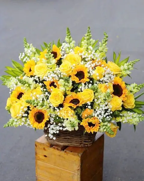  Giỏ Hoa Khai Trương Ngày Hạ - HG39 