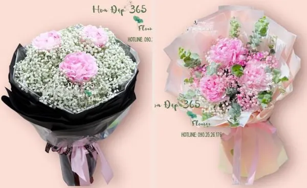 Bó mẫu đơn thích hợp để tặng sinh nhật mẹ