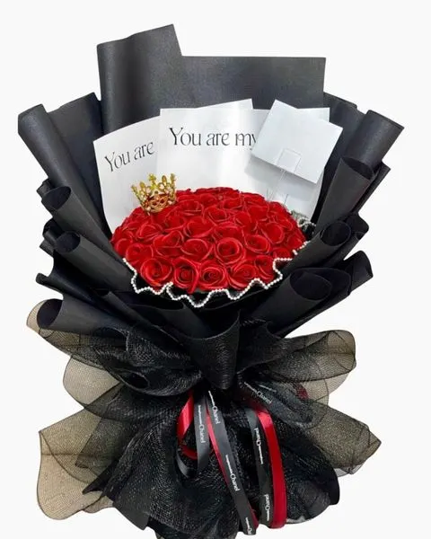 Red Soap Rose Bouquet - HST42 - Valentine's Day 14/2