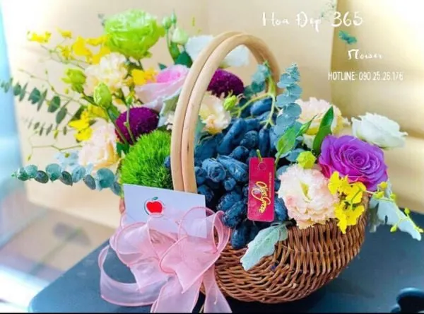 Giỏ Nho Tặng Bạn Bè - GTC86 - Điện Hoa
