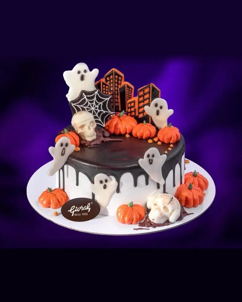 Givral ハロウィンケーキ おばけの街 