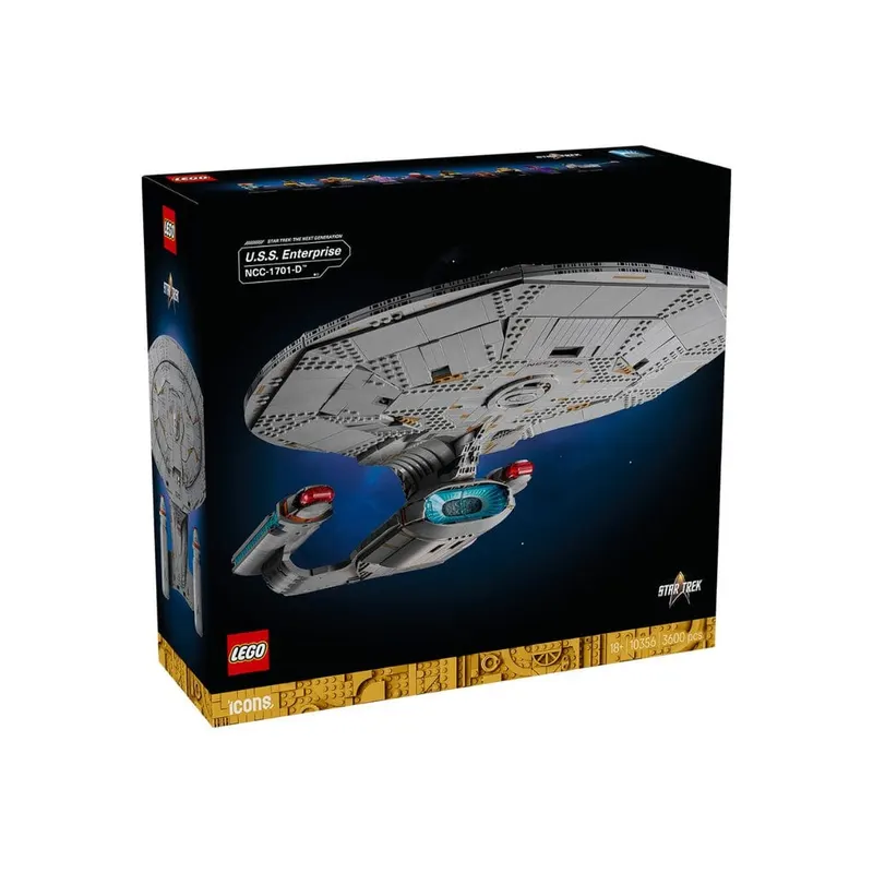  Đồ Chơi Star Trek: Tàu Vũ Trụ U.S.S. Enterprise NCC-1701-D LEGO ICONS 10356 (3600 chi tiết) 