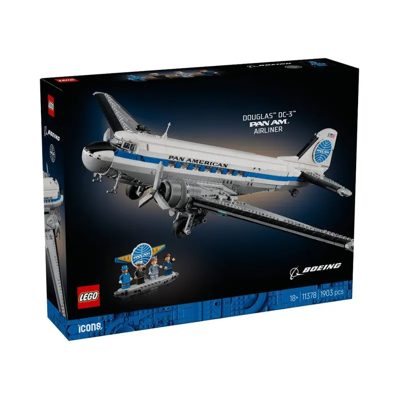  Đồ Chơi Lắp Ráp Máy Bay Chở Khách Douglas DC-3 PAN AM LEGO ICONS 11378 (1903 chi tiết) 
