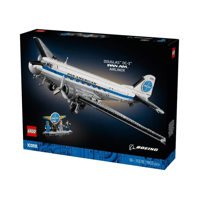  Đồ Chơi Lắp Ráp Máy Bay Chở Khách Douglas DC-3 PAN AM LEGO ICONS 11378 (1903 chi tiết) 