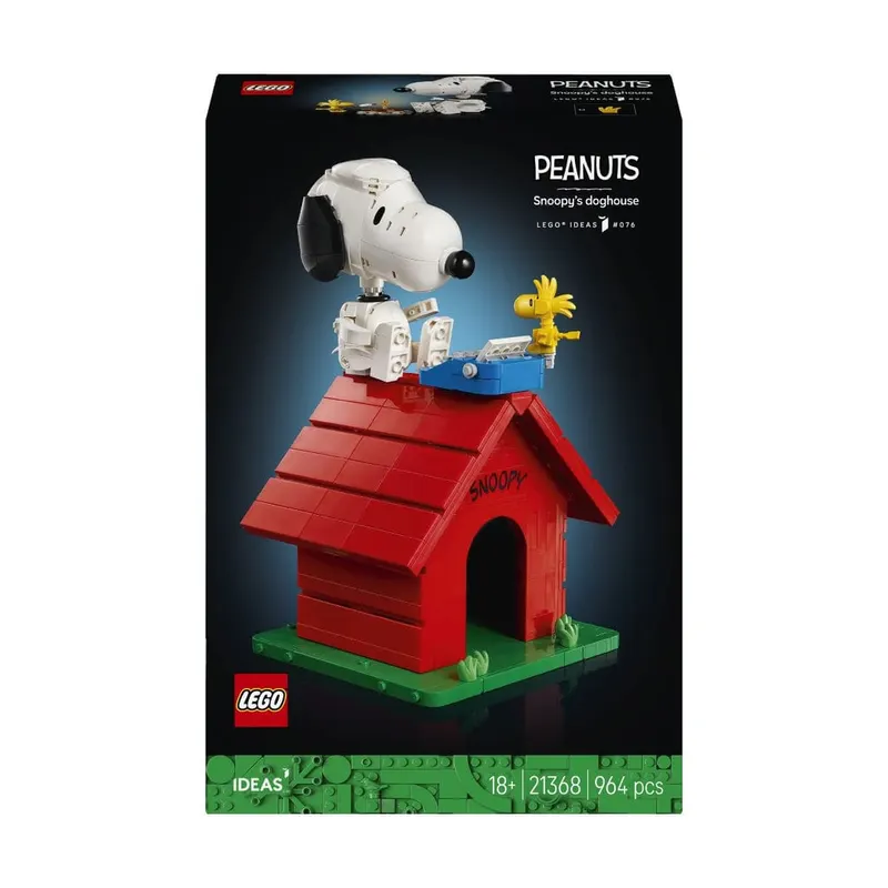  Peanuts Building Toy: Cute Snoopy House LEGO IDEAS 21368 (964 pieces) 