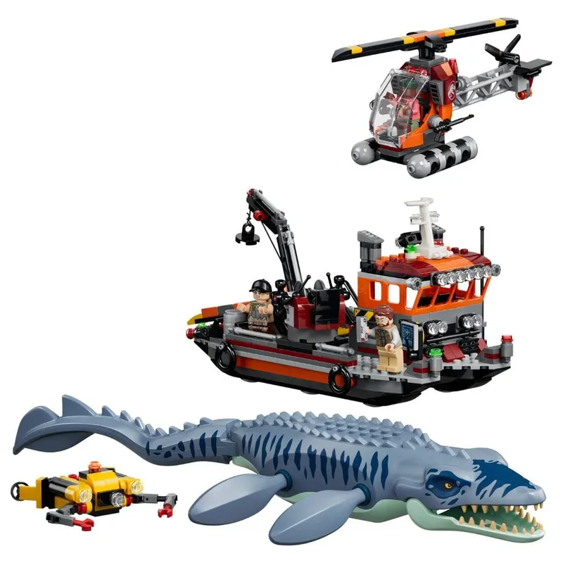  Đồ Chơi Lắp Ráp Khủng Long Mosasaurus Tấn Công Thuyền LEGO JURASSIC 77983 (703 chi tiết) 