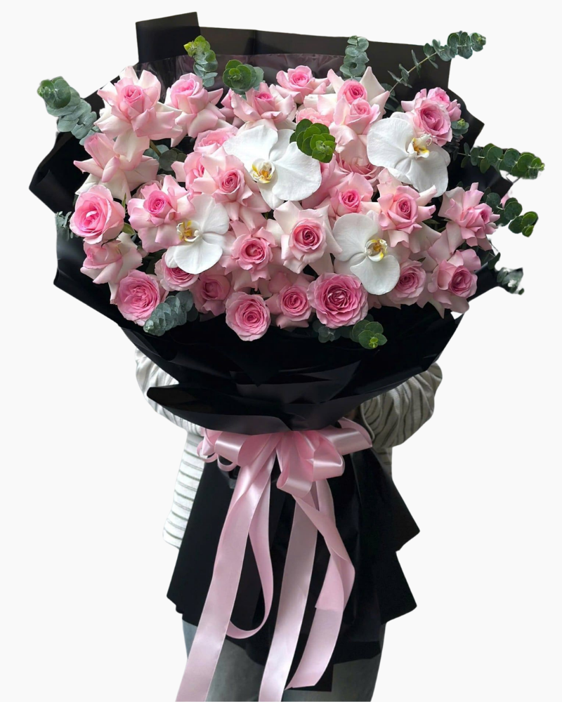 :  花束 Hắc Ngọc Yêu Thương - HBD379 