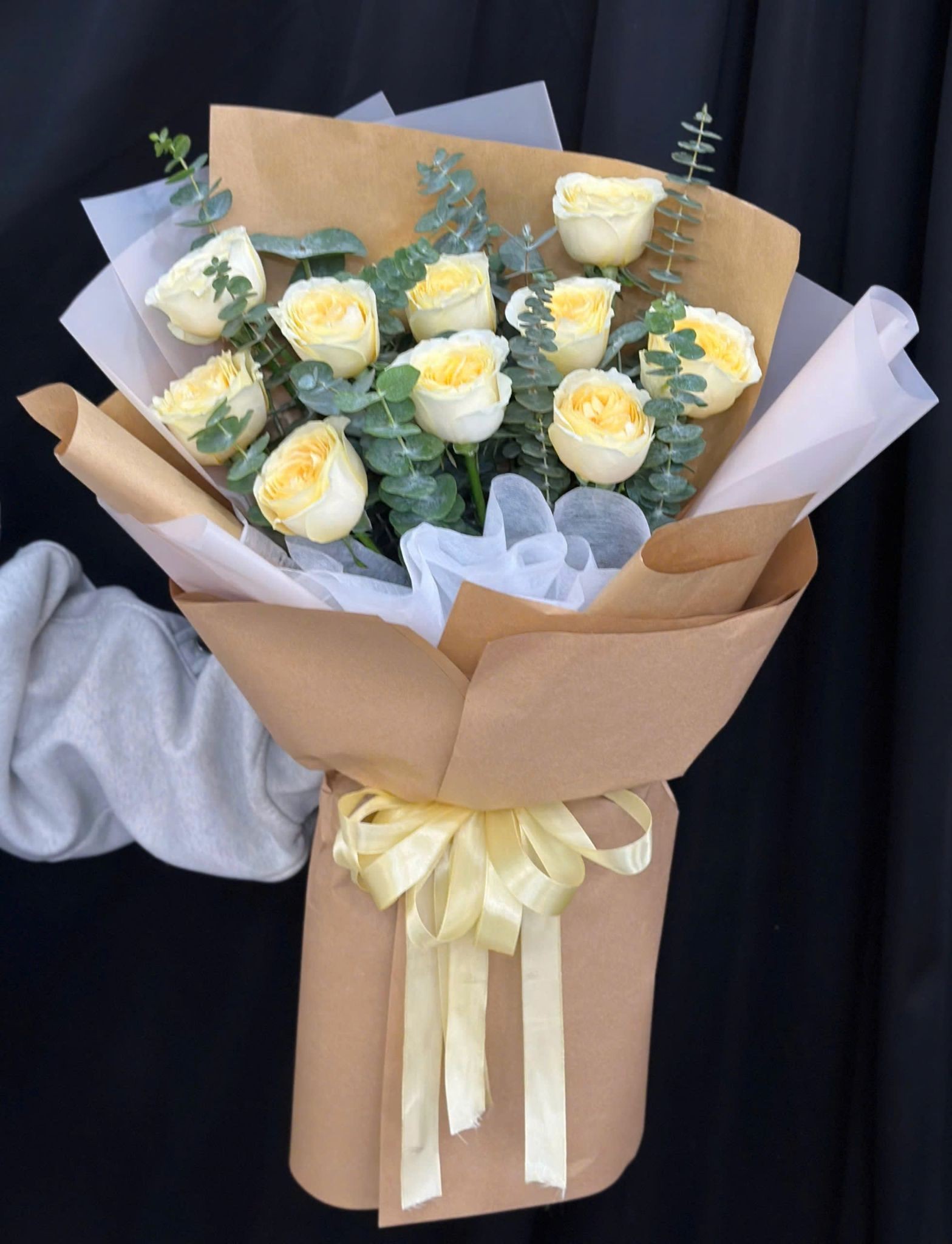 :  寧靜奶油花束 - HBD376 