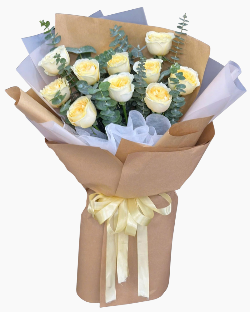 :  寧靜奶油花束 - HBD376 