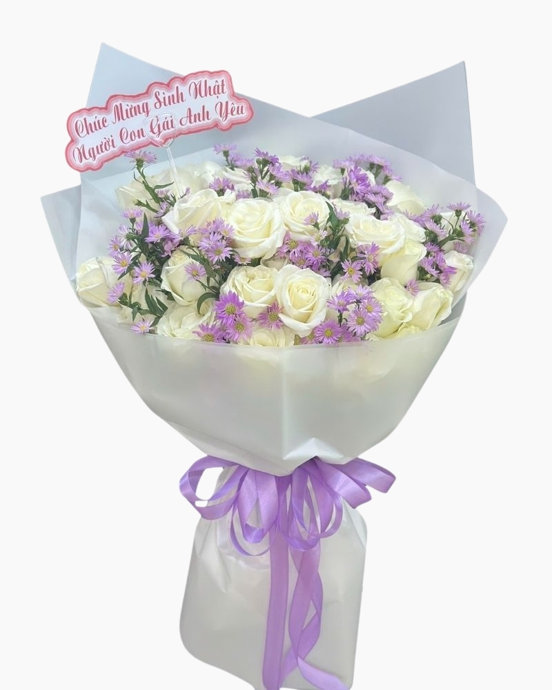 :  花束 粉 Tinh Khôi Dịu Dàng - HBD393 