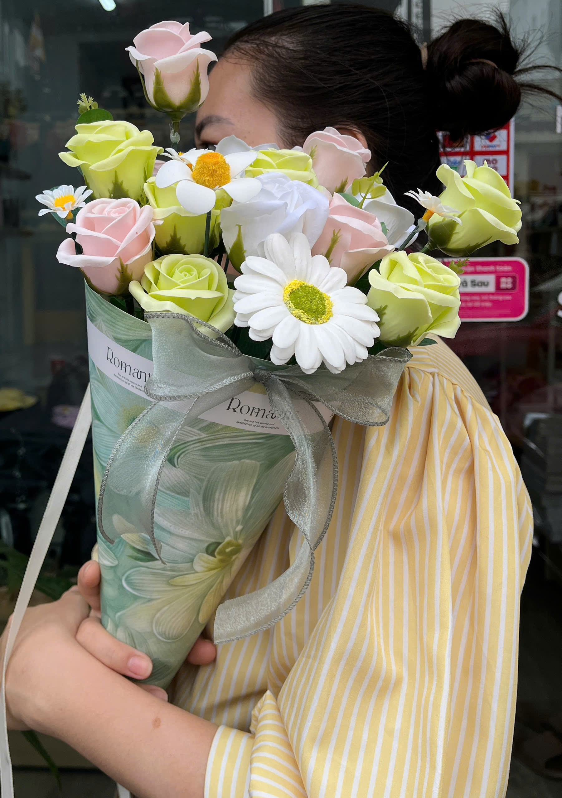 : Bó Hoa Sáp Mầm Xanh Yêu Thương - HST96 | Flosa