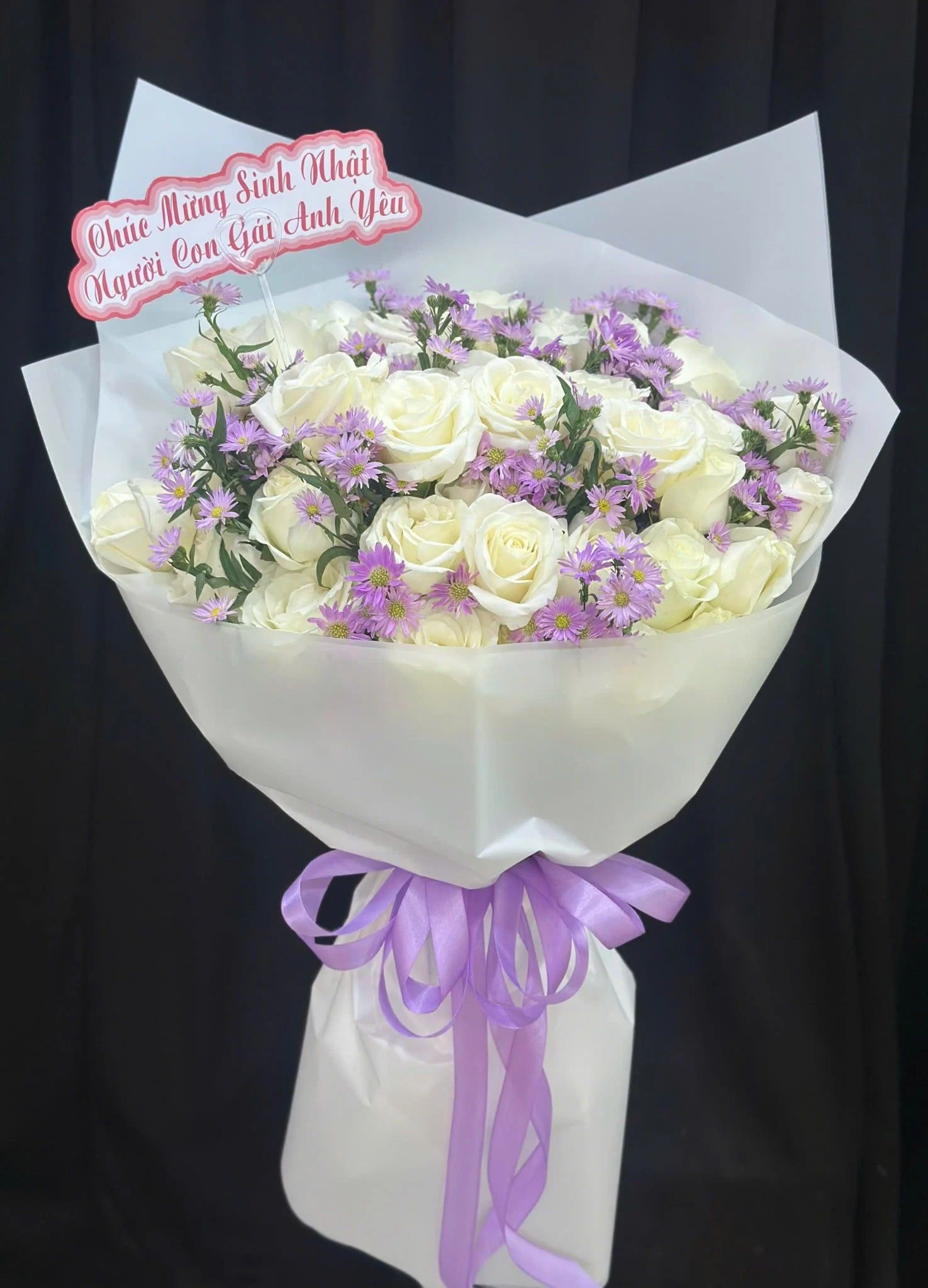 :  花束 粉 Tinh Khôi Dịu Dàng - HBD393 