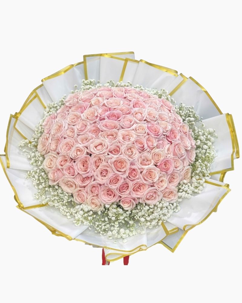 :  華麗粉色光輝花束 - HBT141 