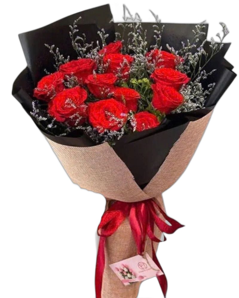 Hoa Bó Dài: Bó Hoa Hồng Đỏ Tình Yêu - HBD05
