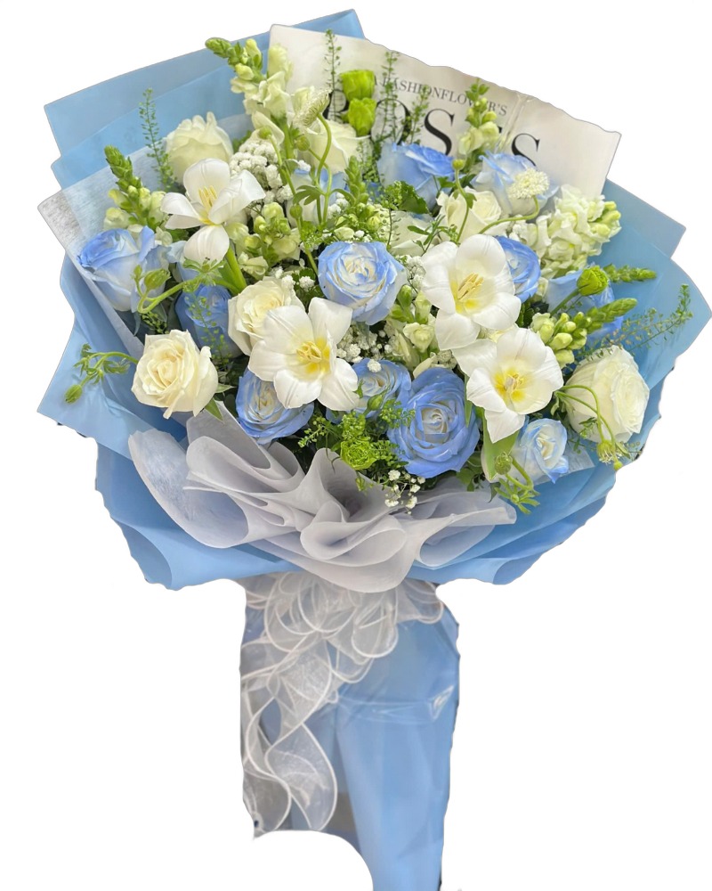Hoa Bó Dài: Bó Hoa Nắng Trên Mây Trắng - 20/10 - HBD287
