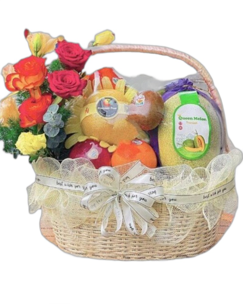 Giỏ Trái Cây: Giỏ Trái Cây Tặng Chị Em 8/3 - GTC75