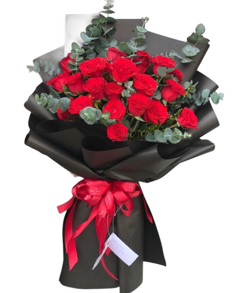 Hoa Bó Dài: Bó Hoa Hồng Đỏ 30 Bông  - HDB12 - Hoa 20/11