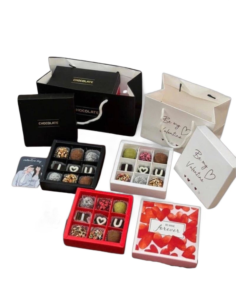 Hộp Chocolate: Hộp Chocolate Truffle - HCCL17 - Quà Valentine's