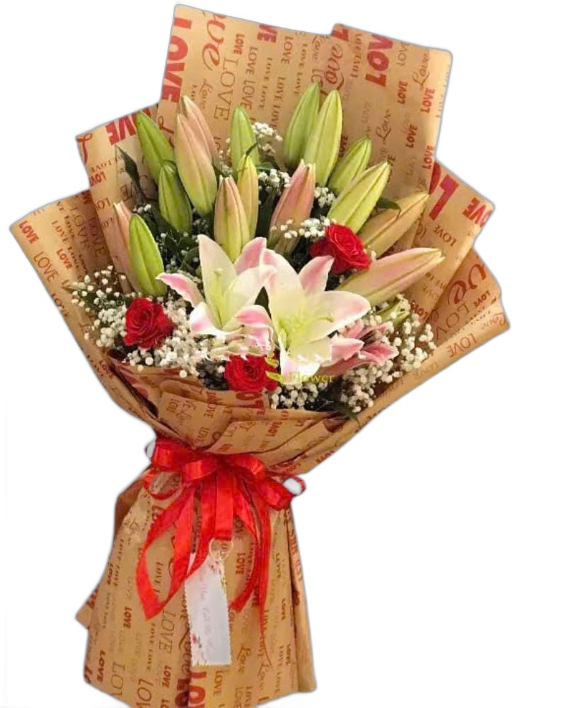 Hoa Bó Dài: Bó Hoa Yêu Thương - HBD152