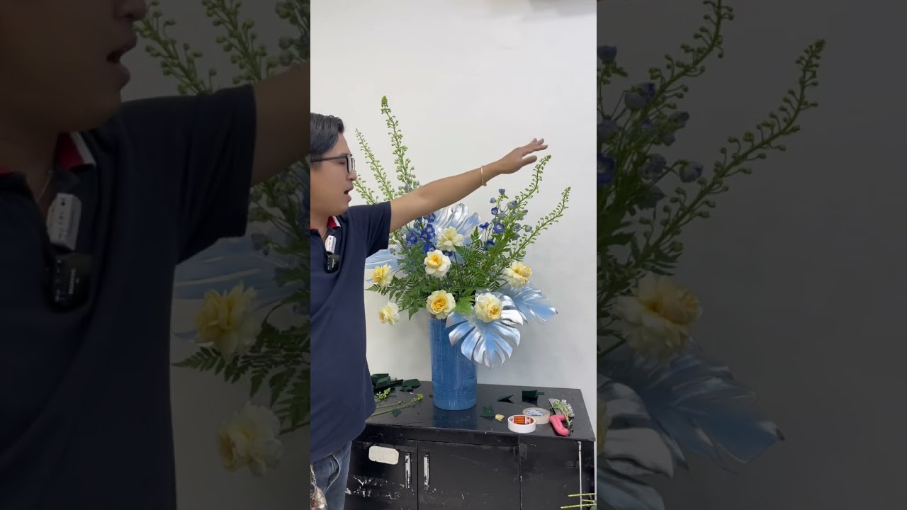 Hướng Dẫn Cắm Bình Hoa Tông Xanh Đẹp