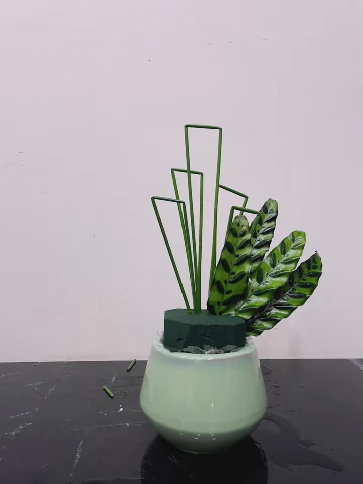 Bước 4: Thêm lá dương xỉ Pháp