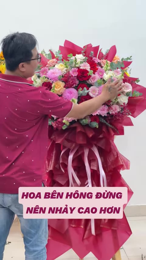 Bước 5: Điều Chỉnh Cao Thấp Của Hoa