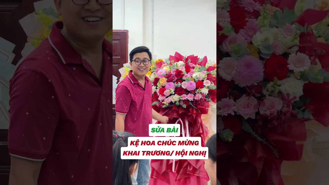 Hướng Dẫn Cắm Hoa Kệ Chúc Mừng Đẹp Mắt